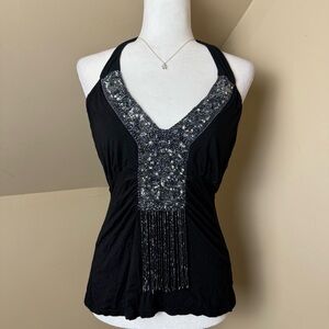 My‎ Story Paris Embellished Halter Top